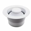 Best Sale ⌛ Westbrass 3-1/2 in. Brass EZ Mount Disposal Flange and Stopper in White 🔥 -Appliance Parts Store white westbrass garbage disposal parts d2105 50 64 1000